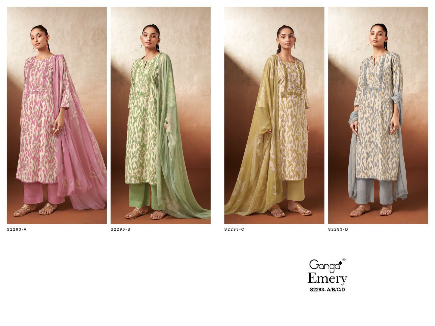 Emery 2293 Ganga Cotton Plazzo Style Suits