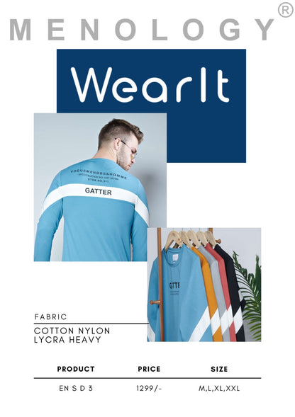 En S D3 Menology Cotton Mens Tshirts