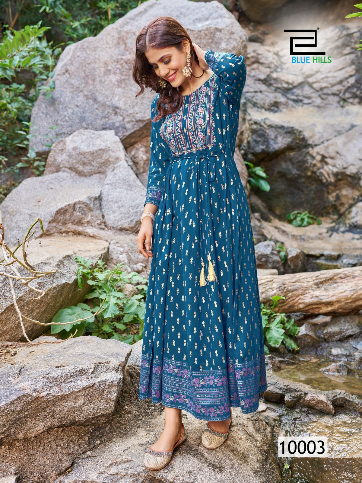 Encounter Vol 10 Blue Hills Rayon 14Kg One Piece Gown