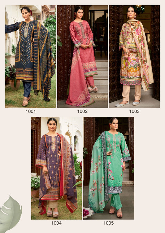 Eshaan Levisha Cambric Cotton Karachi Salwar Suits
