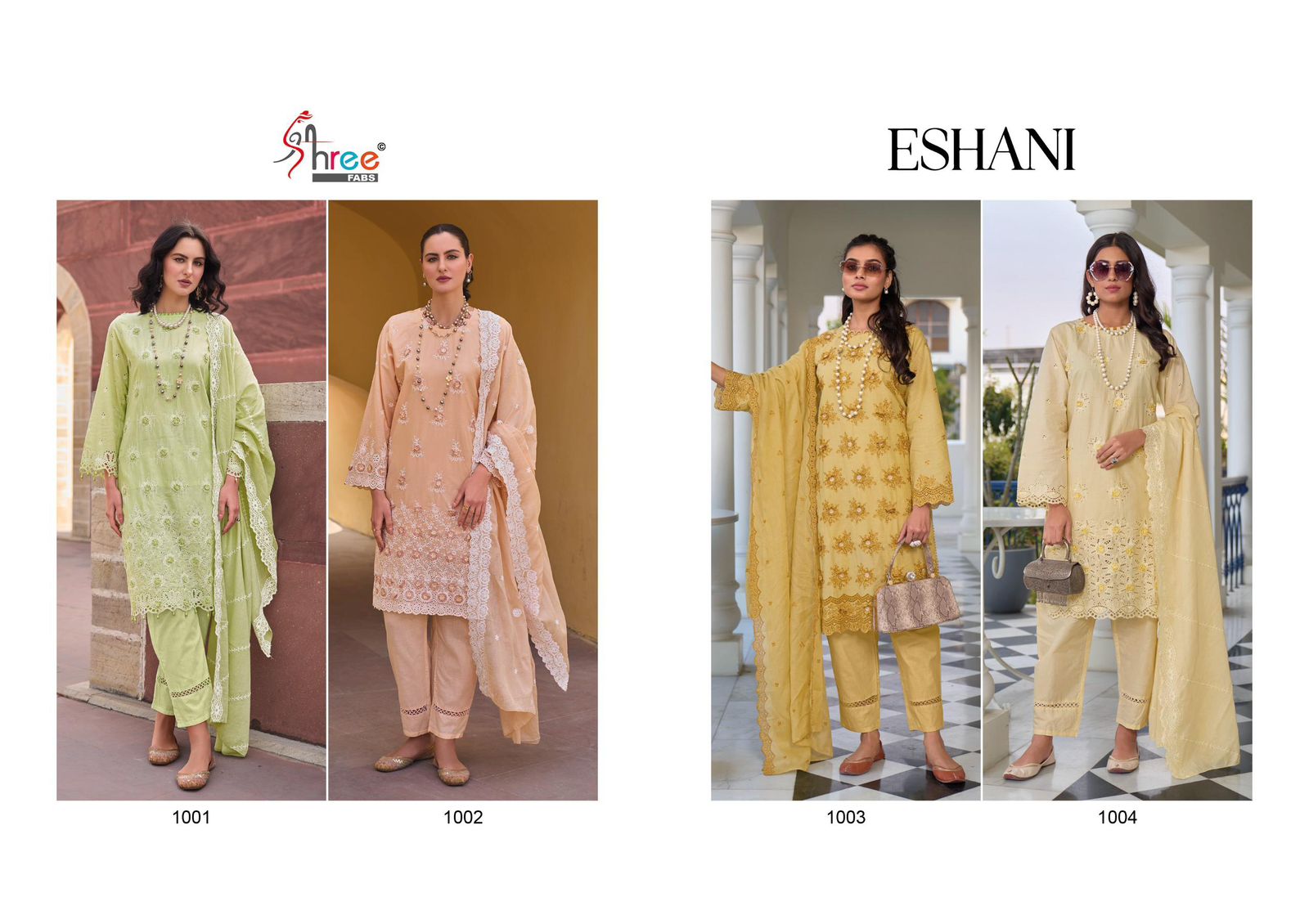 Eshani Shree Fabs Cambric Lawn Pakistani Readymade Suits