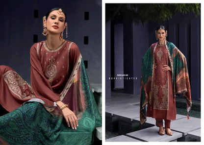 Essence Rangati Prints Pashmina Suits