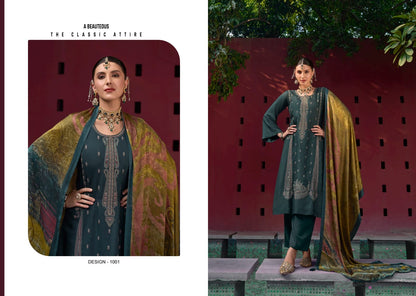 Essence Rangati Prints Pashmina Suits