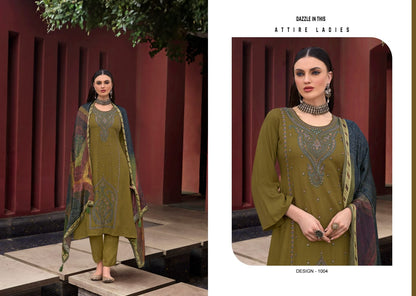 Essence Rangati Prints Pashmina Suits