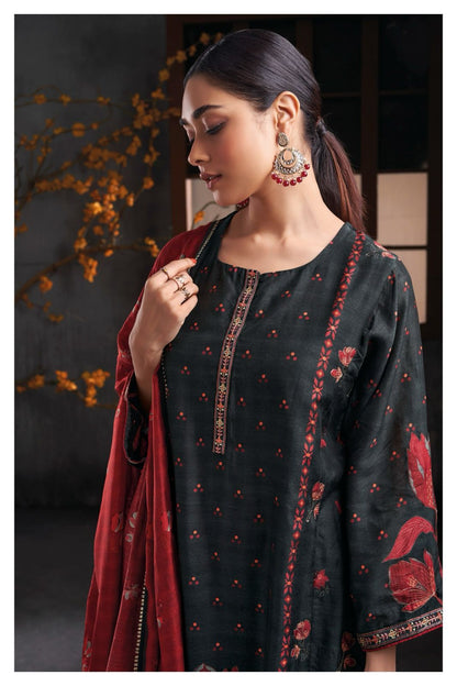 Eulla 2123 Ganga Bemberg Silk Plazzo Style Suits