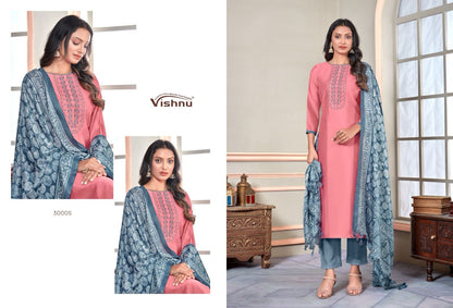 Evanka Vol 6 Vishnu Impex Roman Silk Pant Style Suits