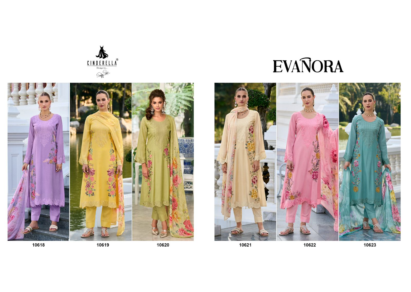 Evanora Cinderella Bemberg Muslin Pant Style Suits
