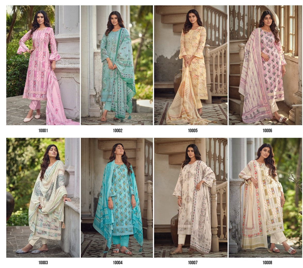 Evelyn Ibiza Cotton Pant Style Suits