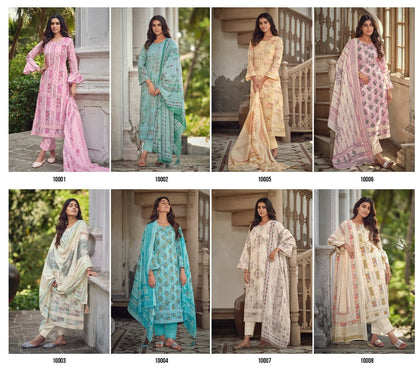 Evelyn Ibiza Cotton Pant Style Suits