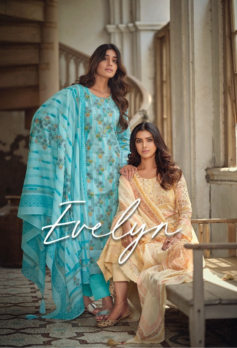 Evelyn Ibiza Cotton Pant Style Suits