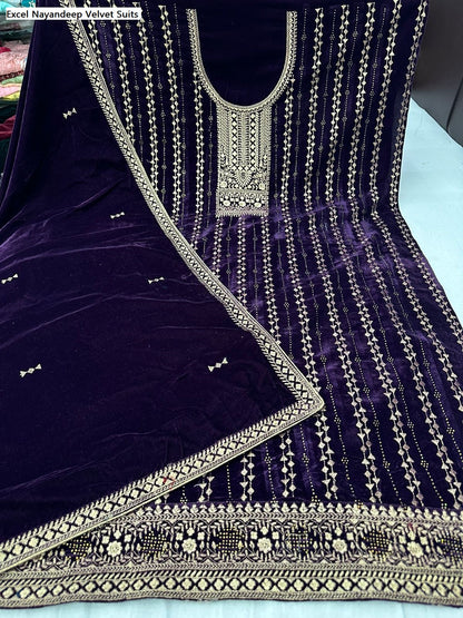 Excel Nayandeep Velvet Suits