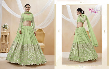 Expression Vol 1 Zeel Georgette Lehenga Choli