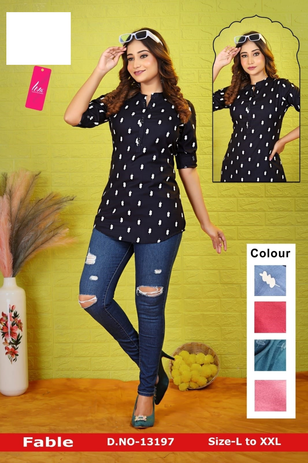 Fable Zoya Rayon Fancy Tops