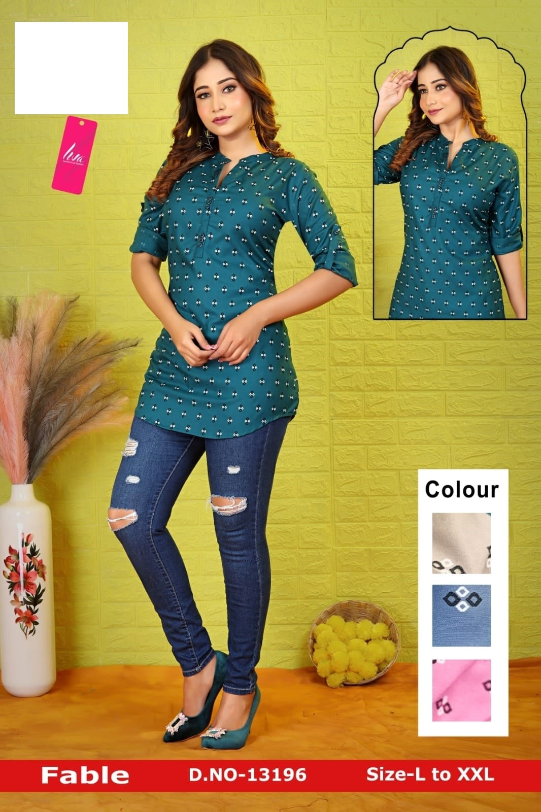 Fable Zoya Rayon Fancy Tops