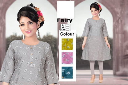 Fairy-B Zoya Rayon Anarkali Kurtis