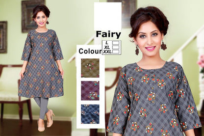 Fairy-B Zoya Rayon Anarkali Kurtis