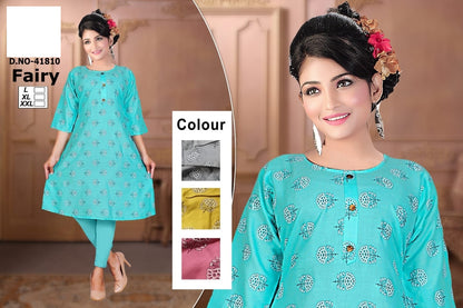 Fairy-C Zoya Rayon Anarkali Kurtis