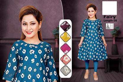 Fairy-C Zoya Rayon Anarkali Kurtis
