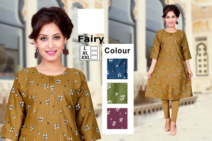 Fairy Zoya Rayon Anarkali Kurtis