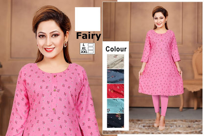 Fairy Zoya Rayon Anarkali Kurtis