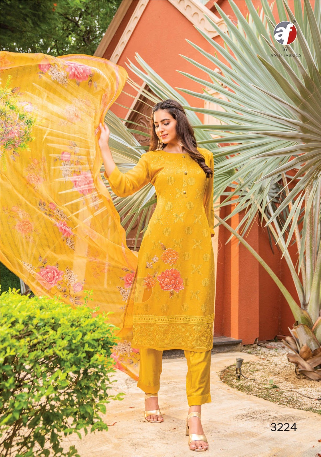 Falak Vol 3 Af Georgette Readymade Pant Style Suits