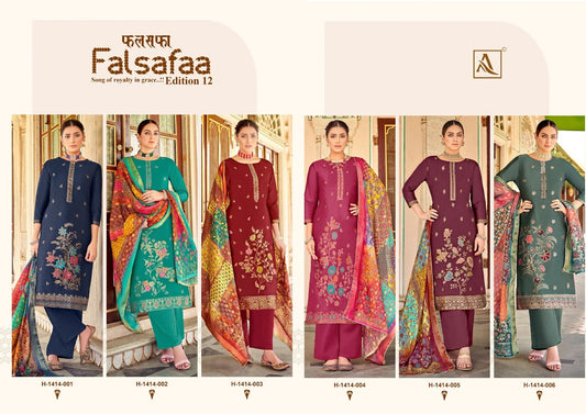 Falsafaa Edition 12 Alok Dola Jacquard Pant Style Suits