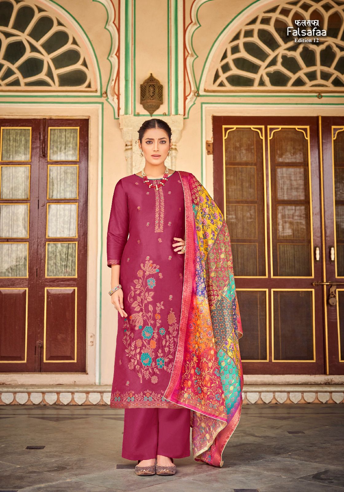 Falsafaa Edition 12 Alok Dola Jacquard Pant Style Suits