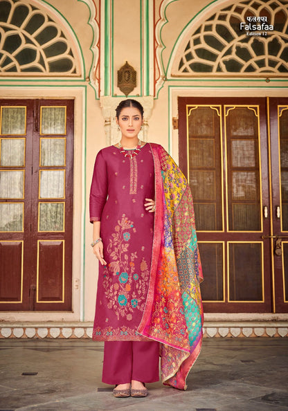 Falsafaa Edition 12 Alok Dola Jacquard Pant Style Suits