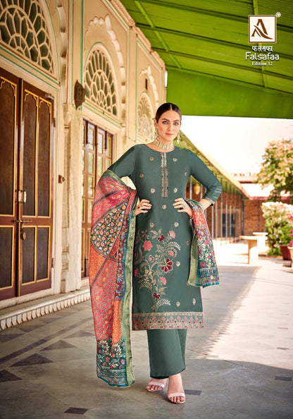 Falsafaa Edition 12 Alok Dola Jacquard Pant Style Suits