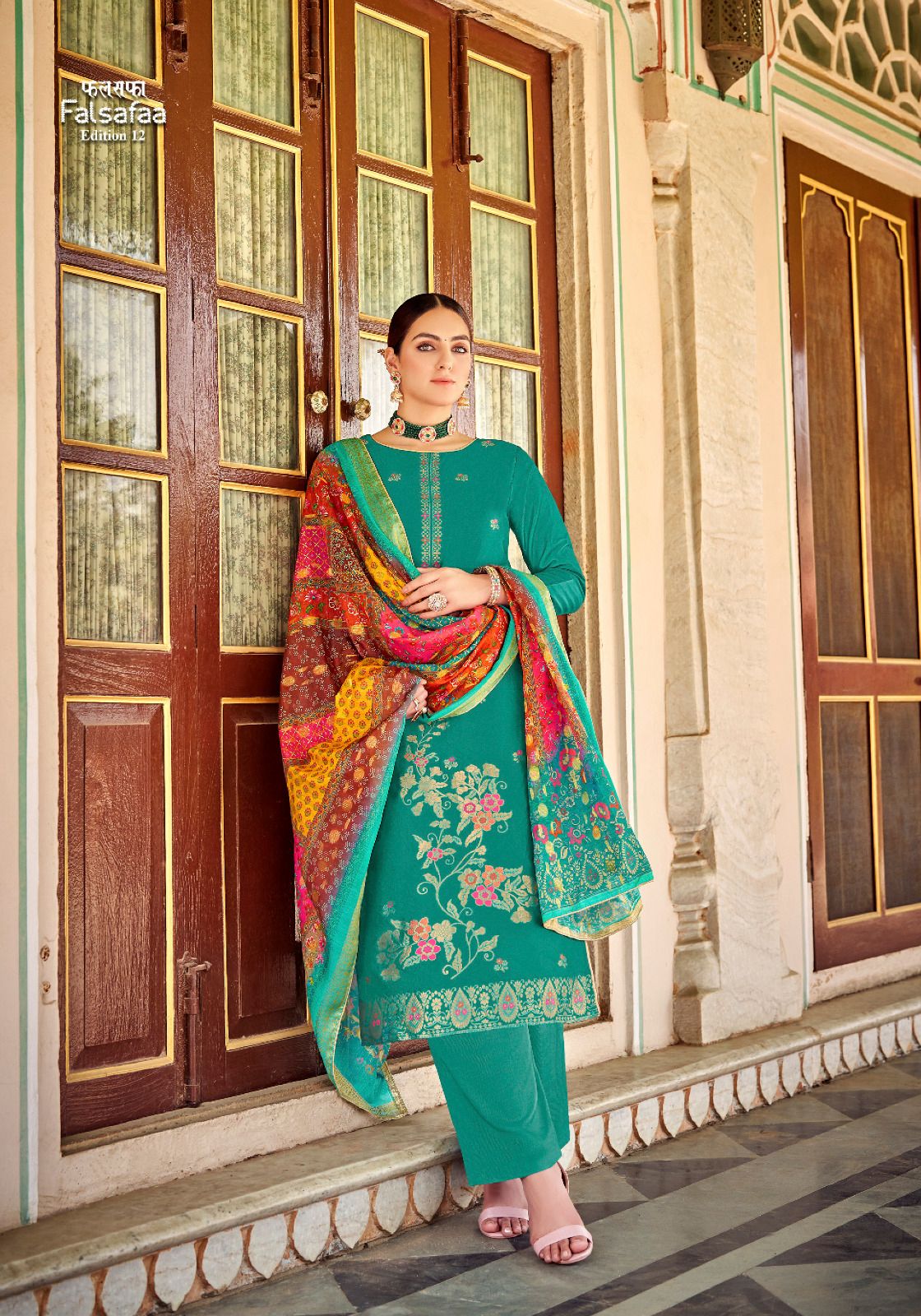 Falsafaa Edition 12 Alok Dola Jacquard Pant Style Suits