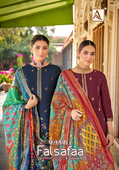 Falsafaa Edition 12 Alok Dola Jacquard Pant Style Suits