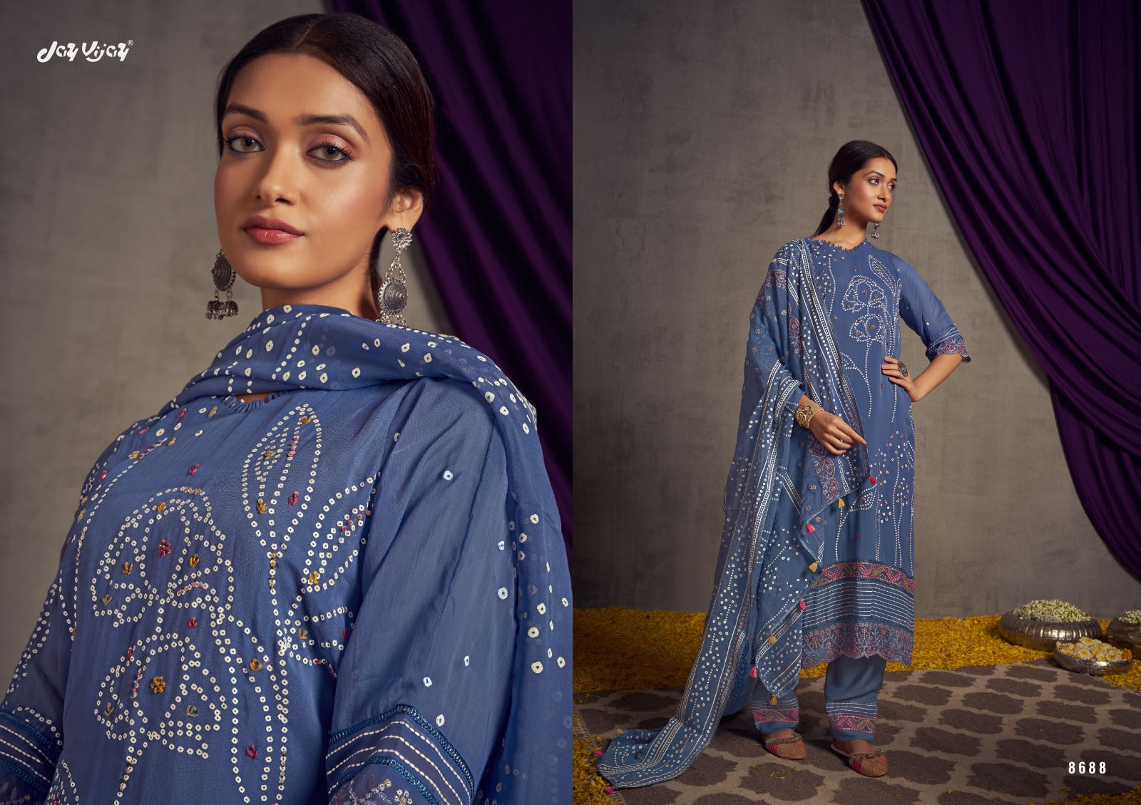 Fanaa Jay Vijay Organza Pant Style Suits