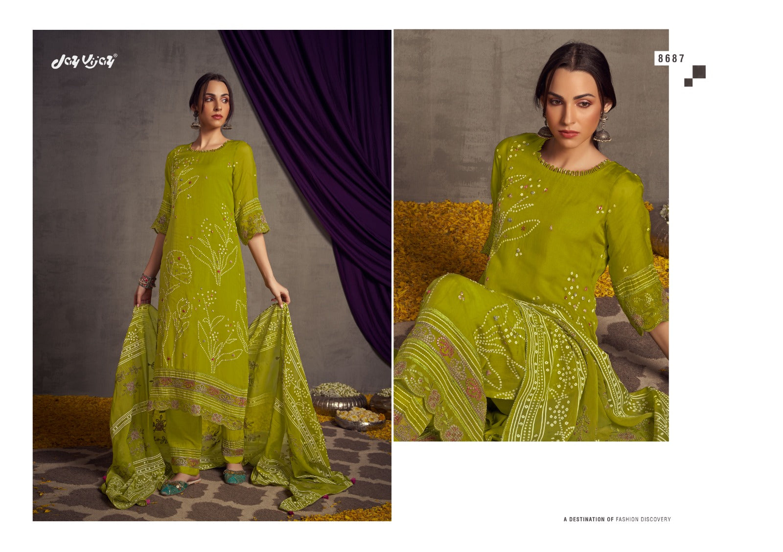 Fanaa Jay Vijay Organza Pant Style Suits