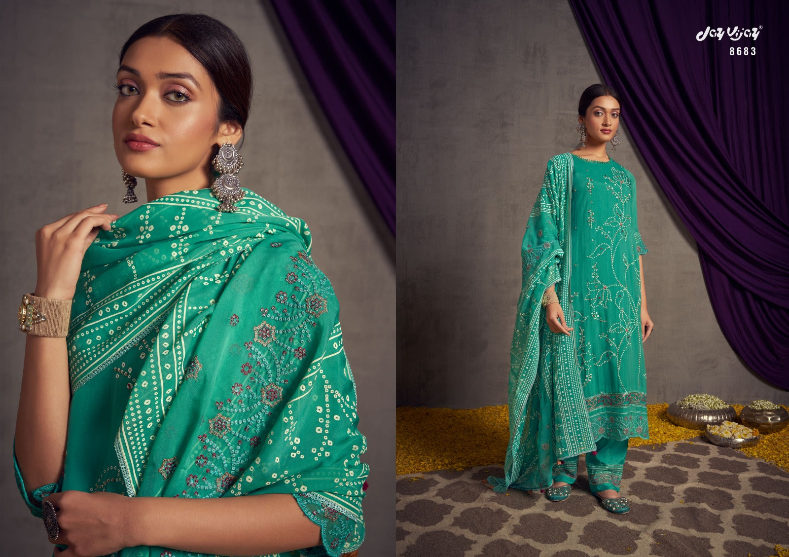 Fanaa Jay Vijay Organza Pant Style Suits