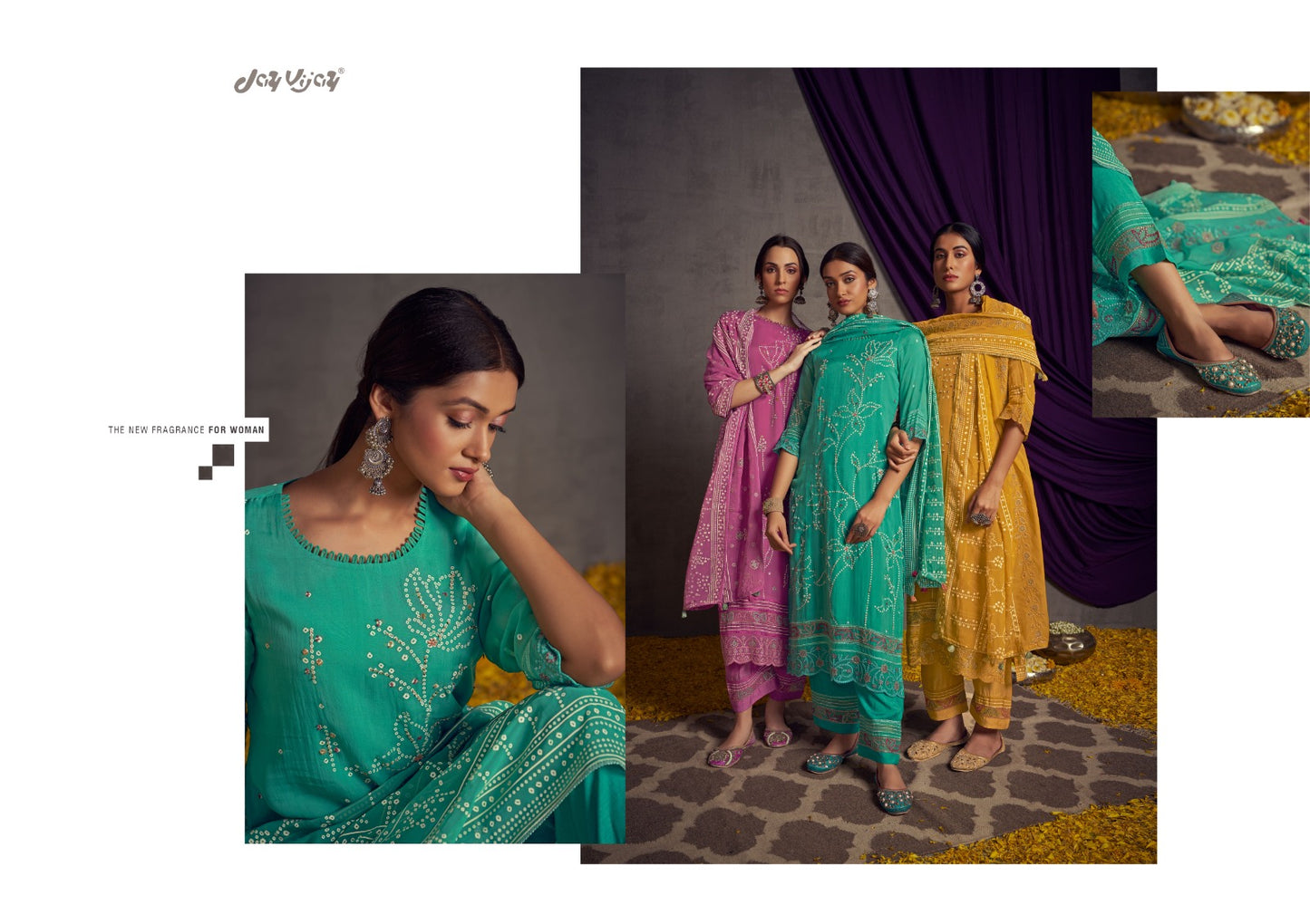 Fanaa Jay Vijay Organza Pant Style Suits