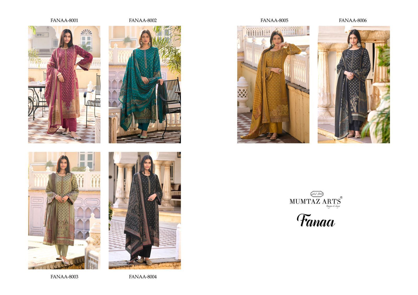 Fanaa Mumtaz Arts Jaam Satin Karachi Salwar Suits