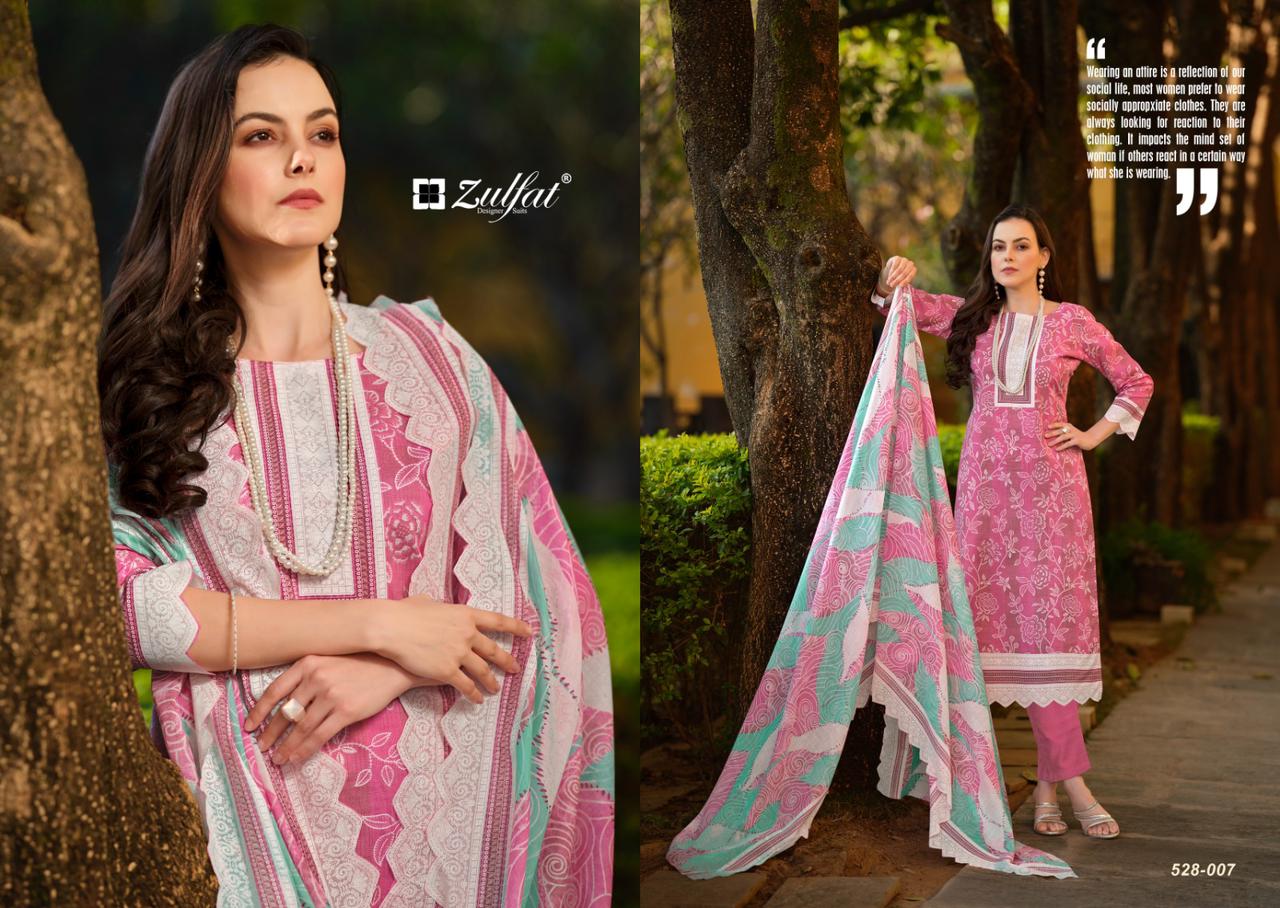 Farhana Zulfat Designer Cotton Pant Style Suits