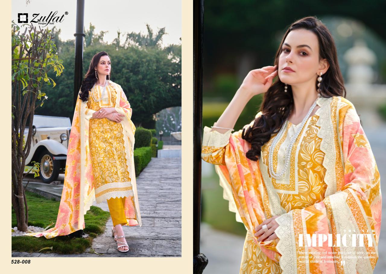 Farhana Zulfat Designer Cotton Pant Style Suits