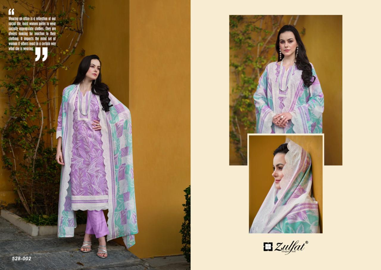 Farhana Zulfat Designer Cotton Pant Style Suits