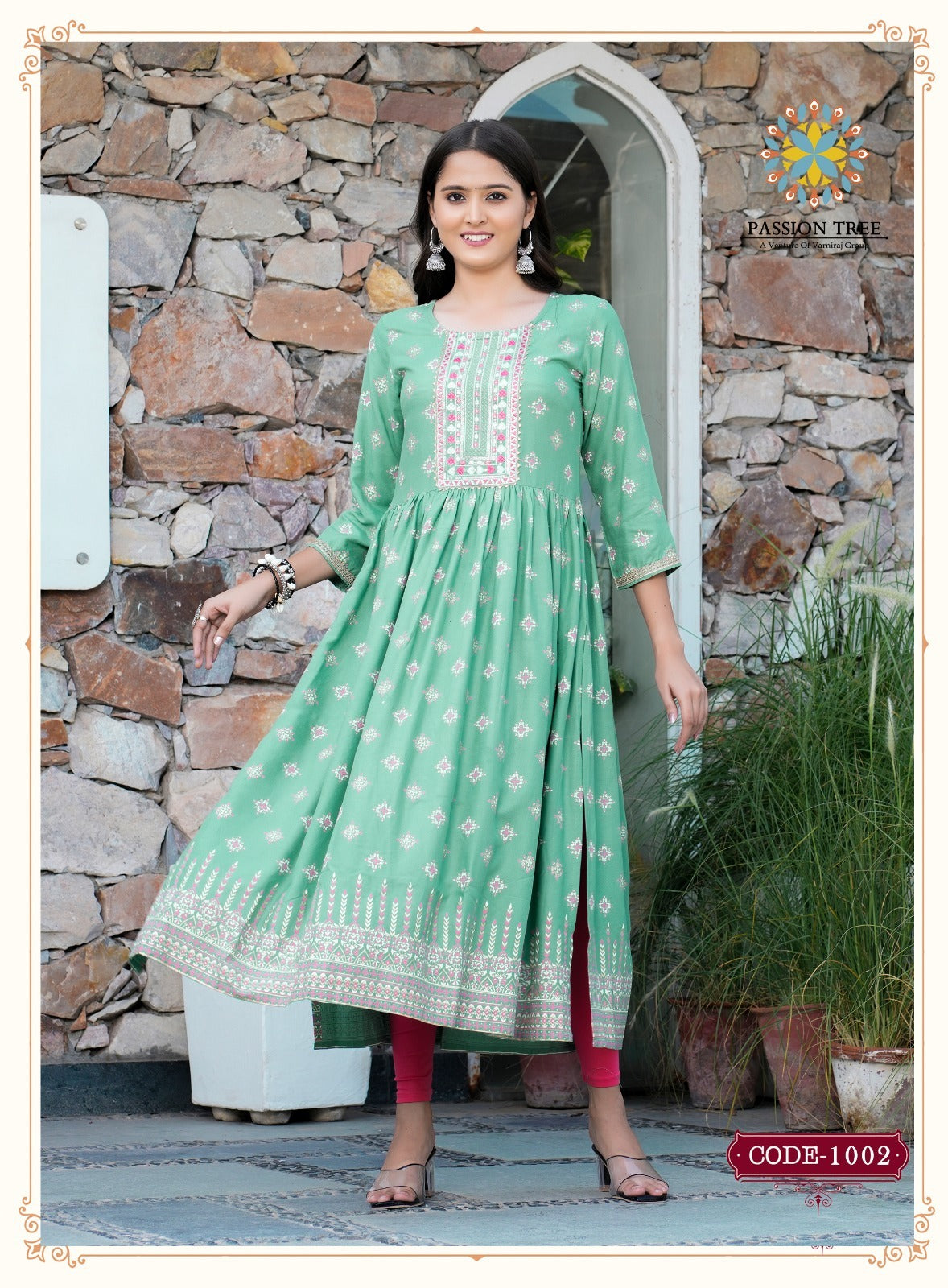 Fashion Bella Vol 1 Passion Tree Rayon Naira Cut Kurtis