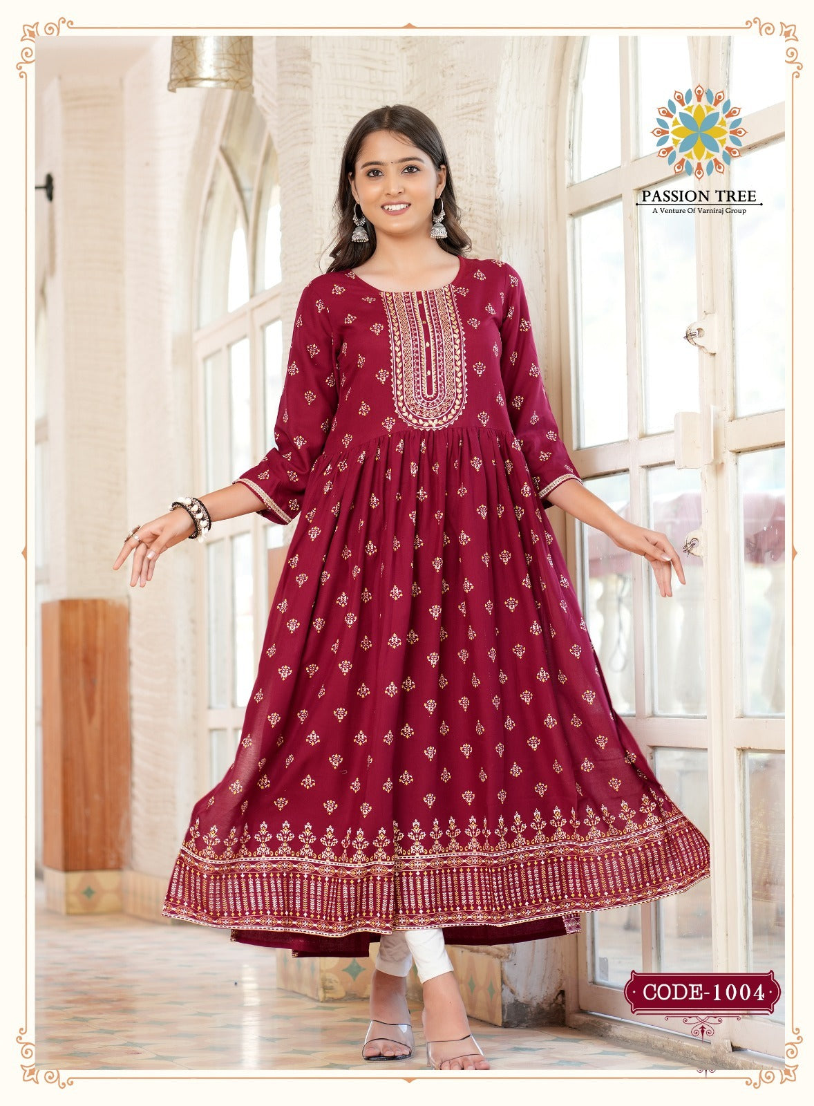 Fashion Bella Vol 1 Passion Tree Rayon Naira Cut Kurtis