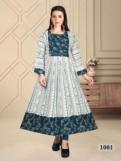 Fatima Vol 1 Kavinay Rayon Anarkali Kurtis