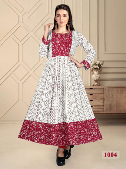 Fatima Vol 1 Kavinay Rayon Anarkali Kurtis