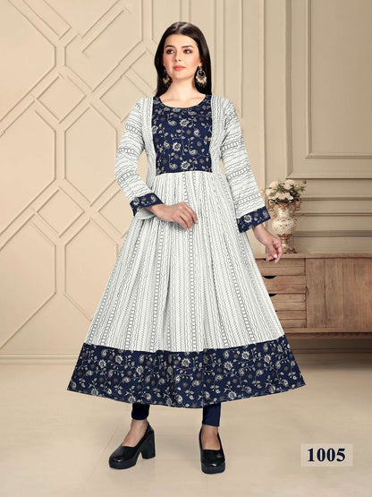 Fatima Vol 1 Kavinay Rayon Anarkali Kurtis