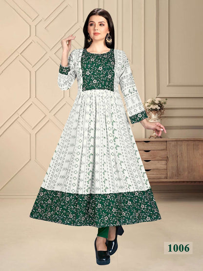 Fatima Vol 1 Kavinay Rayon Anarkali Kurtis