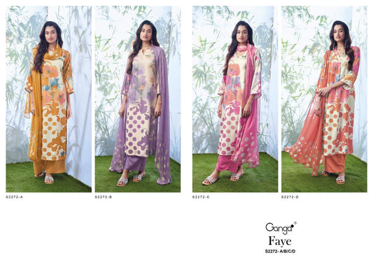 Faye 2272 Ganga Wool Pashmina Suits