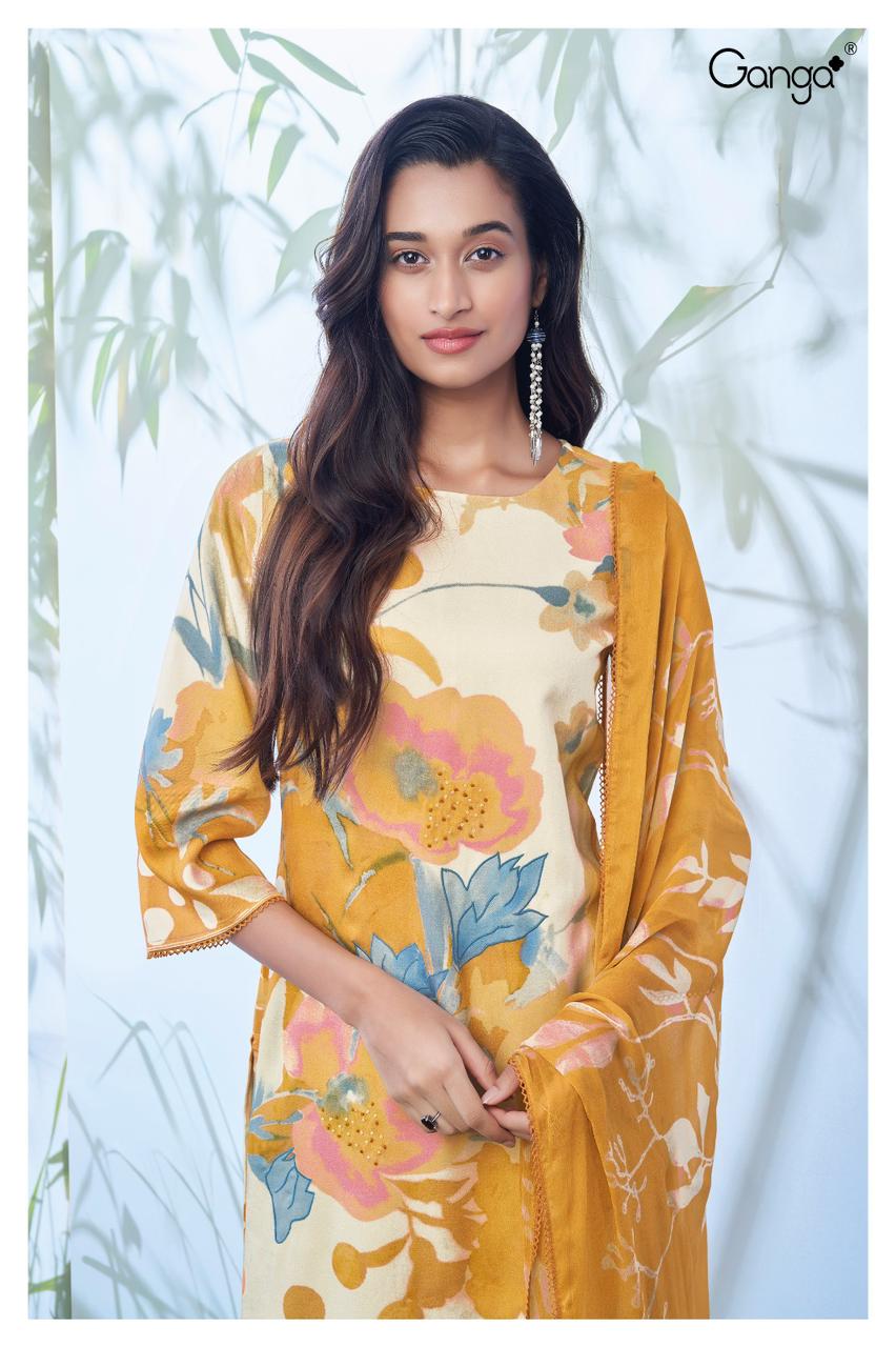 Faye 2272 Ganga Wool Pashmina Suits