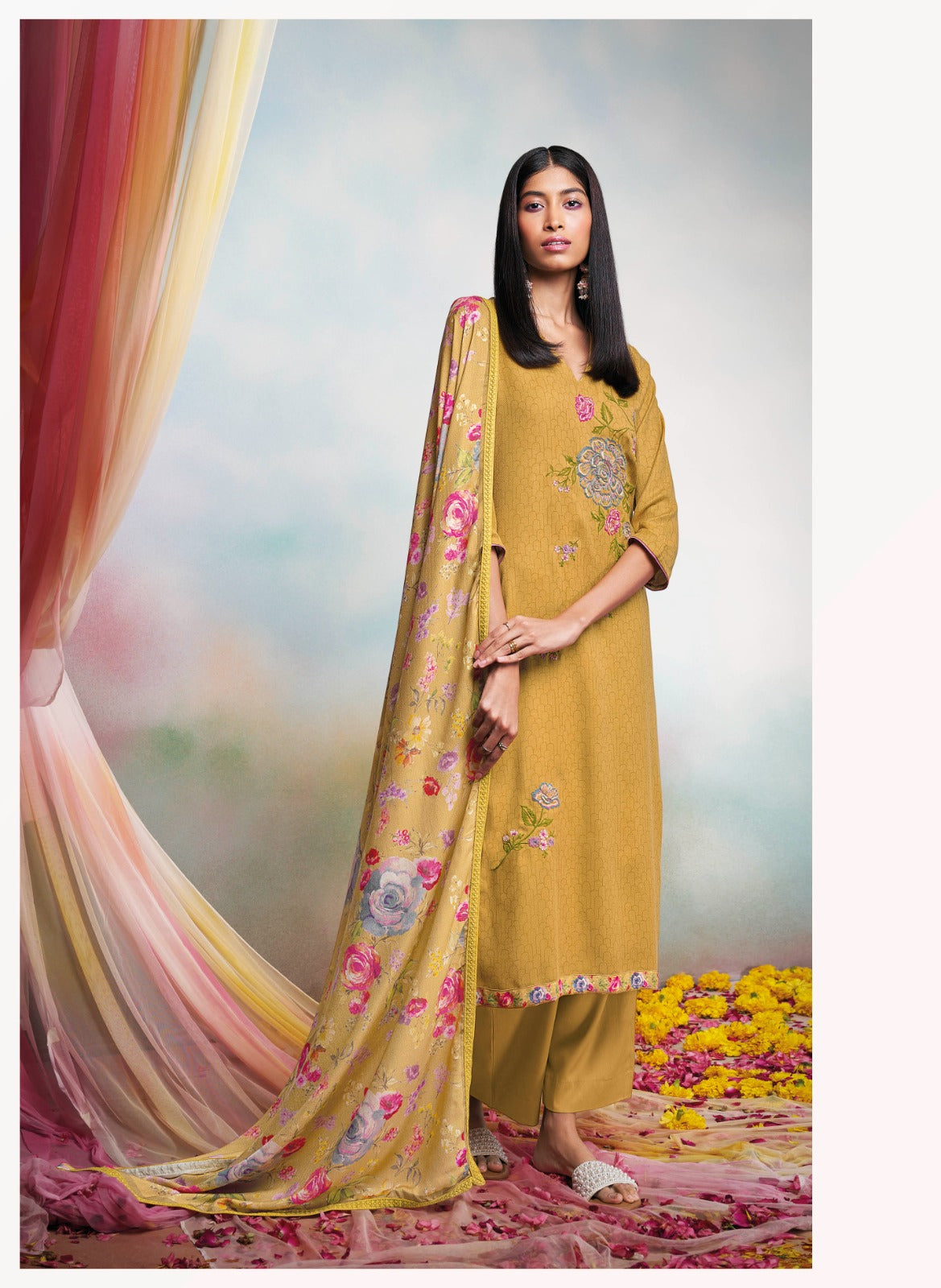 Fayra Ganga Premium Plazzo Style Suits