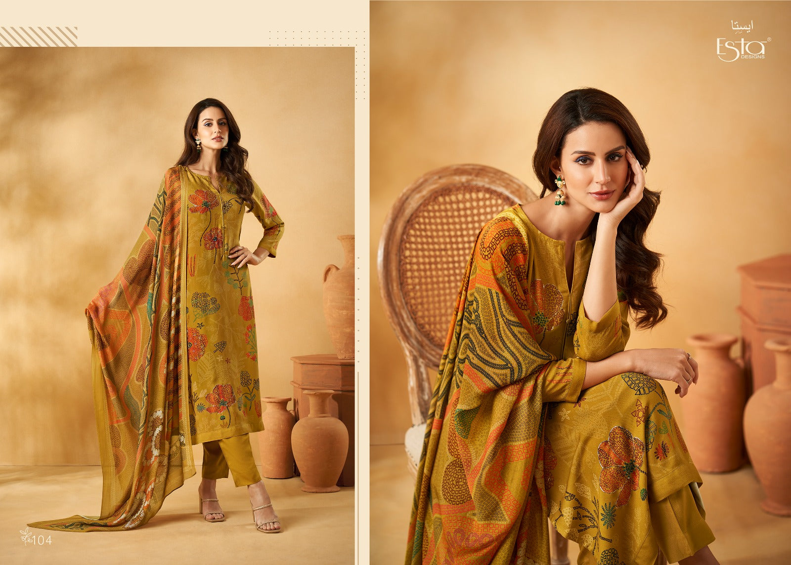 Feedora Esta Sahiba Pashmina Suits