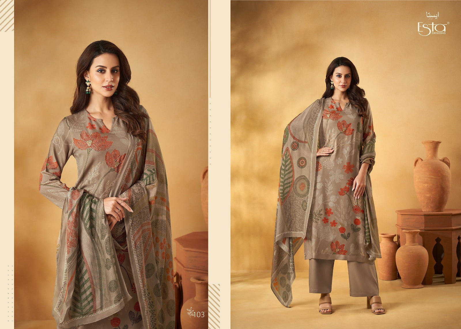 Feedora Esta Sahiba Pashmina Suits